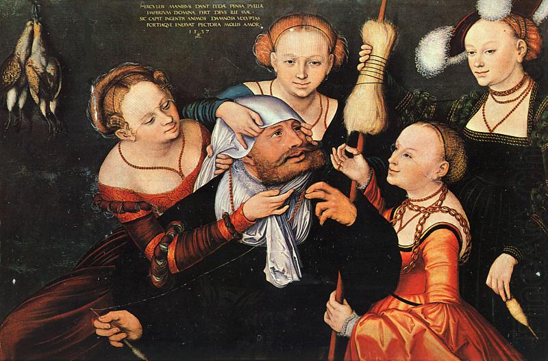 Hercules Onfale, Lucas  Cranach